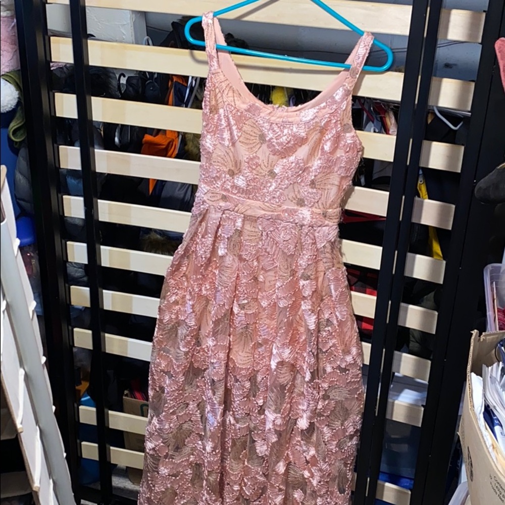 Daphne Sequin Gown Rose Gold
